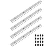 QWORK® 4 Pièces Connecteurs Profilés En Aluminium, Pour Aluminium Extrusion Profile 30x30 Série, Avec Vis M6