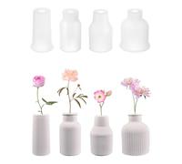 QWORK® 4 Pièces Moule en Silicone Vase, Moules de Coulée, pour Faire des Vases, Objets de Décoration