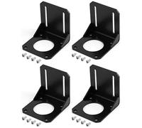 QWORK 4 Pièces Nema 23 Support Moteur pas à pas, 57 moteur pas à pas siège fixe avec vis de montage