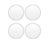QWORK® 4 Pièces Plaque Acrylique Rond - 2 mm Épaisseur - Disque Acrylique Transparent, pour Gateau, Peinture Display, Mariage (30 cm)