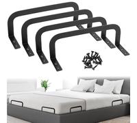 QWORK® 4 Pièces Supports de Matelas, Arret Matelas Antidérapants, Stabilisateurs de Matelas, pour Panneaux de Lit Pleins, Cadres de Lit en Bois
