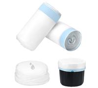 QWORK® 40 Pièces Sacs Jetables pour Chaise Percée, Sac de Toilette avec Tampon Absorbant, 53 x 40 cm Sacs de Toilette Portables pour Chaises D'aisance