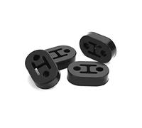 QWORK® 4PCS Cintre support d'échappement de voiture 2 trous, silent bloc echappement en caoutchouc pour la plupart des voitures