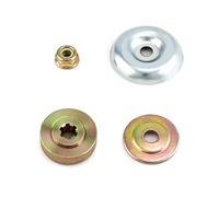 QWORK® 4pcs Kit de Écrous de Rechange en Métal pour Lames de Boîte de Vitesse, Pieces Detachees pour Debroussailleuse et Tondeuses à Gazon