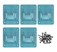 QWORK® 5 Pièces supports perceuse, porte-outils électriques sans fil avec vis, compatible avec Makita 18 V perceuses