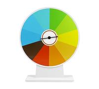 QWORK® 50 cm Roue de Fortune Multicolore, 10 Sections, Facile àÉcrire et à Nettoyer, pour Le Jeu de Société, Le Jeu de Loterie, la des Ventes