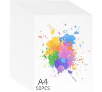 QWORK® 50 Feuilles A4 papier aquarelle, 300 g/m² bloc aquarelle, pour dessin, croquis, peinture