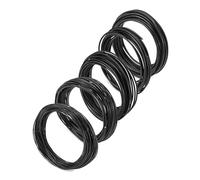 QWORK® 50 m (5 Tailles) Rouleaux Fil Bonsai, 1,0mm/1,5mm/2,0mm/2,5mm/3,0mm - Fil Aluminium Anodisé Noir