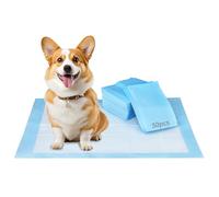 QWORK® 50 Pièces Tapis Chien Jetable, 55 x 85cm Tapis de Dressage pour Animaux de Compagnie, 6 Couches Tapis Pipi Chien Très Absorbants, pour Chiots, Petits Animaux
