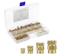 QWORK® 500PCS Inserts Filetés en Laiton M2, M3, M4, M5 our Impression 3D - Assortiment de Écrous Moletés