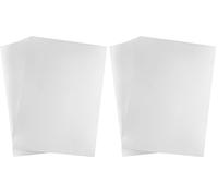 QWORK 50x Feuilles Transparente A4 pour Rétroprojecteur, A4 Feuille Transparente Imprimable à Séchage Rapide pour Imprimantes à Jet d'Encre et Projecteurs (0,12mm épaisseur) (Lot de 2)