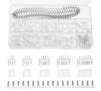 QWORK® 580 Pièces Kit de connecteurs JST, adaptateur JST-PH 2,0 mm 2/3/4/5/6 broches avec borne à sertir à broches