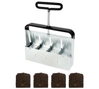 QWORK 5cm Presse Motte pour semis, Outil de Blocage de Terre, Confortable pour Planter, Transplanter, Serre