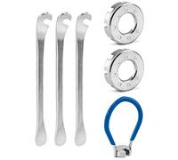 QWORK® 6 PCS Outil De CléÀ Rayon, Rayons en Acier Universel, Tendeur De Rayons, Kit De Réparation De Pneus De Vélo