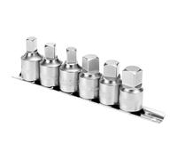 QWORK® 6 Pièces bouchons vidange d'huile, entraînement 1/2" avec bouchons de vidange d'huile de tailles 8 mm, 10 mm, 12 mm, 14 mm, 1/2", 3/8", prises de service d'huile