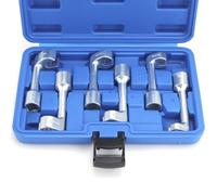 QWORK® 6 pièces clés à douille 12pt pour lignes d'injecteurs diesel - taille 12/14/16/17/18/19 mm - entraînement 1/2''
