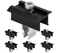 QWORK® 6 Pièces Supports de Panneau Solaire, Jeu de Supports de Module Solaire, pour Supports de Module Solaire de 30 mm à 35 mm