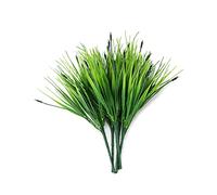 QWORK® 6PCS Herbes Artificielles Exterieur et Interieur, Fausse Plante Résistante aux UV pour Jardin, Maison, Bureau, Mariage, Fêtes