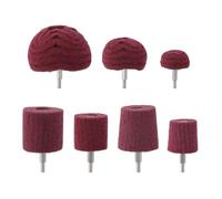 QWORK® 7 Pièces Tête de Polissage pour Perceuse, Grain 240, Poignée 1/4'', pour Polir le Métal et le Bois