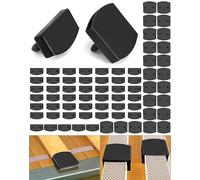 QWORK® 72 Pcs Capuchons pour Sommier - 48 Embouts et 24 Supports Centraux, Remplacement en Plastique pour Lattes 5,3 cm - 5,5 cm (5,5 cm x 9 mm l'Intérieur)