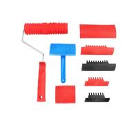 QWORK® 8 pièces ensemble d'outils à grain de bois, peigne effet bois pour décoration murale meubles, pour la décoration de la maison bricolage