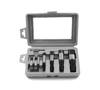 QWORK® 8 pièces jeu d'extracteurs de vis, outil d'extraction de vis, acier au carbone de haute qualité, adapté aux vis endommagées/rouillées