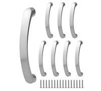 QWORK® 8 pièces poignées de porte de cuisine, poignées d'armoire, alliage d'aluminium, espacement des trous de 96 mm