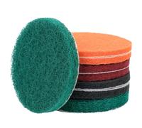 QWORK® 8 pièces tampons à polir en éponge abrasive 125 mm, grain P80-P150-P250-P600, résistant à l'eau et à l'huile, pour meuleuses orbitales et rotatives.