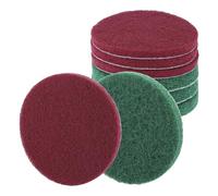 QWORK® 8 pièces tampons de polissage en éponge abrasive 125 mm, granulométrie P240 P400, résistant à l'eau et à l'huile, pour ponceuses rondes et excentriques.