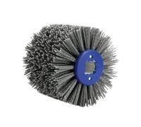 QWORK® #80 brosse en nylon, roue de polissage roue de tréfilage, brosse de polissage, pour le ponçage du bois, machine à brunir