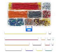 QWORK 840 pièces Breadboard Bridge Kit avec câbles et boîte de tri