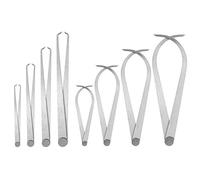 QWORK® 8Pcs 15,2 cm 20,3 cm 25,4 cm 30,5 cm Inoxydable Pieds Galets Sculpture en Céramique Poterie Outils de Mesure