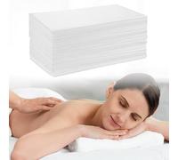 QWORK® 90 pièces feuilles de table de massage jetables, tissu non tissé respirant, 80 * 180 cm, idéal pour les salons, spas, magasins de tatouage