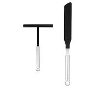 QWORK® Acier inoxydable 304 distributeur et spatule à crêpes, outils de cuisson pour crêpes