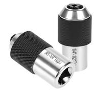 QWORK® Adaptateur de ouille pour tarauds, lot de 2 pièces, réglable, entraînement 3/8 pouces pour M3-M12, acier 45#, idéal pour extracteurs de vis, taraudage et espaces restreints