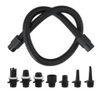 QWORK® Adaptateur de Pompe Gonflable Kit, Adaptateur de Pompe Sup avec 7 Buses et Tuyau d'air, pour Planche de Stand-up Paddle Gonflable, Bateau, Tente, Piscine