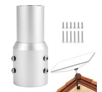 QWORK® Adaptateur de Tube, Adaptateur de Montage d'antenne Parabolique, Adaptateur Tube en Aluminium Réglable, Compatible avec Starlink V2