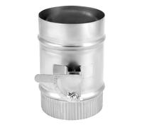 QWORK Amortisseur de volume manuel galvanisé de 10,2 cm avec manchon pour systèmes d'équilibrage d'air CVC, hottes de cuisinière et ventilateurs - Branche de conduit de flux d'air réglable