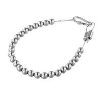 QWORK Anneau de retenue perlé en acier inoxydable 304, convient aux poteaux de 10,2 à 20,3 cm de diamètre, câble d'avion durable et crochet à ressort