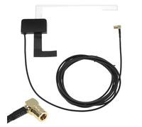 QWORK® Antenne de autoradio, antenne Auto numérique avec câble 3 mètres