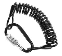 QWORK® Antivol Câble d'Acier 150CM, Cadenas de Sécurité Portable avec Code, pour Casque Moto, Ski-board