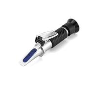 QWORK Apiculteurs Réfractomètre, avec Fonction ATC, Brix 0-32%, pour Le Test de la teneur en Sucre des Boissons sucrées aux Fruits, etc