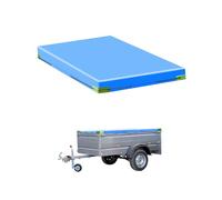 QWORK® Bâche Remorque avec Corde Bâche - 160 x 115 x 7,5 cm - Matériau PVC 420D Renforcé