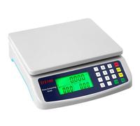 QWORK® Balance de cuisine électronique 40 kg, balance de cuisine numérique avec écran LCD, piles non incluses