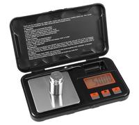 QWORK® Balance de poche de précision 200g x 0,01g - Balance gramme pour bijoux/or/nourriture - plusieurs unités, fonction tare, écran LCD, plate-forme en acier inoxydable