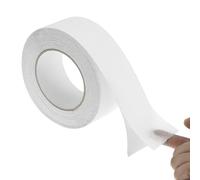 QWORK® Bande Antidérapante Adhésive Translucide 5cm x 10m, Sécurité pour Bois, Marbre, Carrelage - Prévention Glissades pour Tous