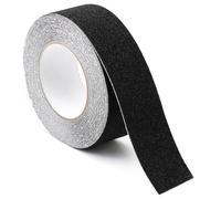 QWORK® Bande Antidérapante Escalier - 10 m x 5 cm - Ruban Antidérapante Autocollant pour Escaliers Échelles Sols Glissants Intérieur et Extérieur (Noir)