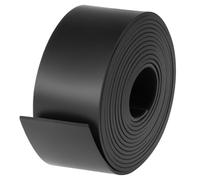 QWORK® Bande de Caoutchouc Néoprène 50mm x 3mm x 3 mètres - Plaque de Caoutchouc Solide pour Joints, Réduction Vibrations & Bricolage