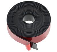 QWORK® Bandes en caoutchouc autocollantes, 25 mm x 1,5 mm x 3 m, bandes d'étanchéité néoprène, pour projets de bricolage, joints, étanchéité, travaux manuels