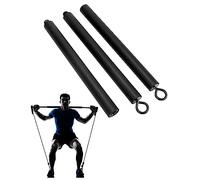 QWORK® Barre de résistance pour Pilates, Gym, Fitness, entraînement de Force, Exercices Cardio, 108 cm, Charge maximale de 362,9 kg (3 bâtons Amovibles portatifs)